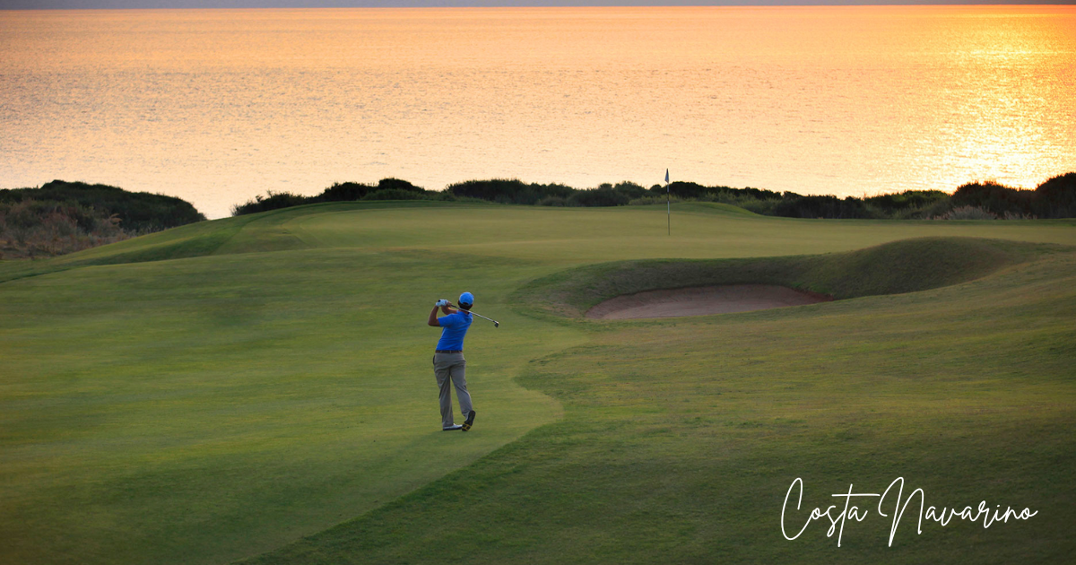 Top Golf Resort in Europe Costa Navarino Golf costa-navarino-golf-resort-sunset-golf