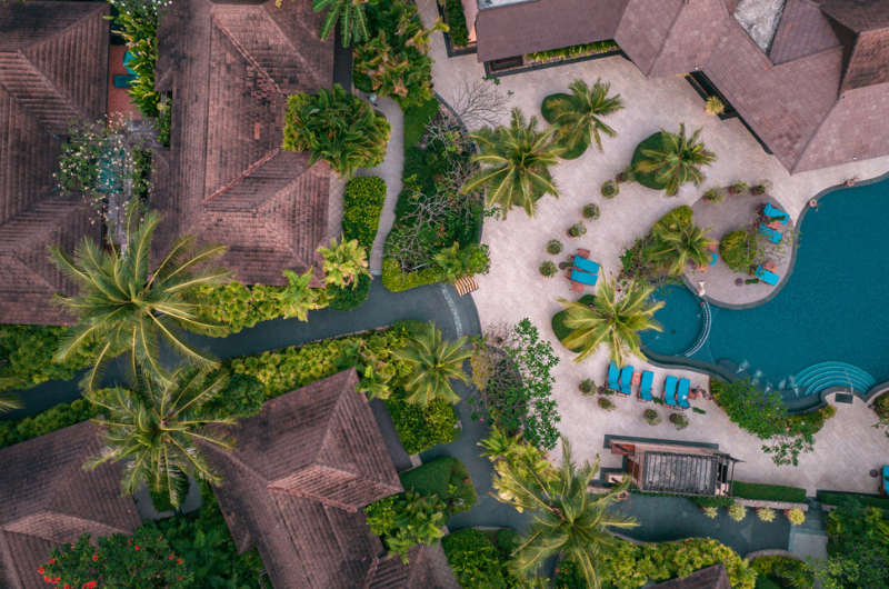 Bo Phut Resort Pool Aerial golf-holidays-Thailand-2027
